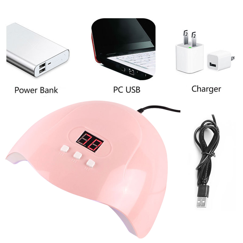 Manicure Kits With Nail Lamp And Nail Polish LED Nail Phototherapy Machine Light