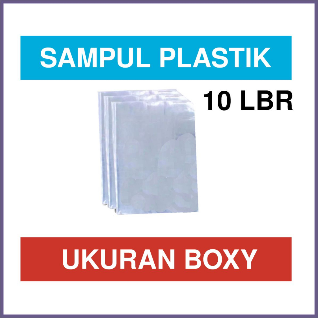 Isi 10 Lembar Sampul Plastik Ukuran Boxy Big Boss Campuss paket hemat