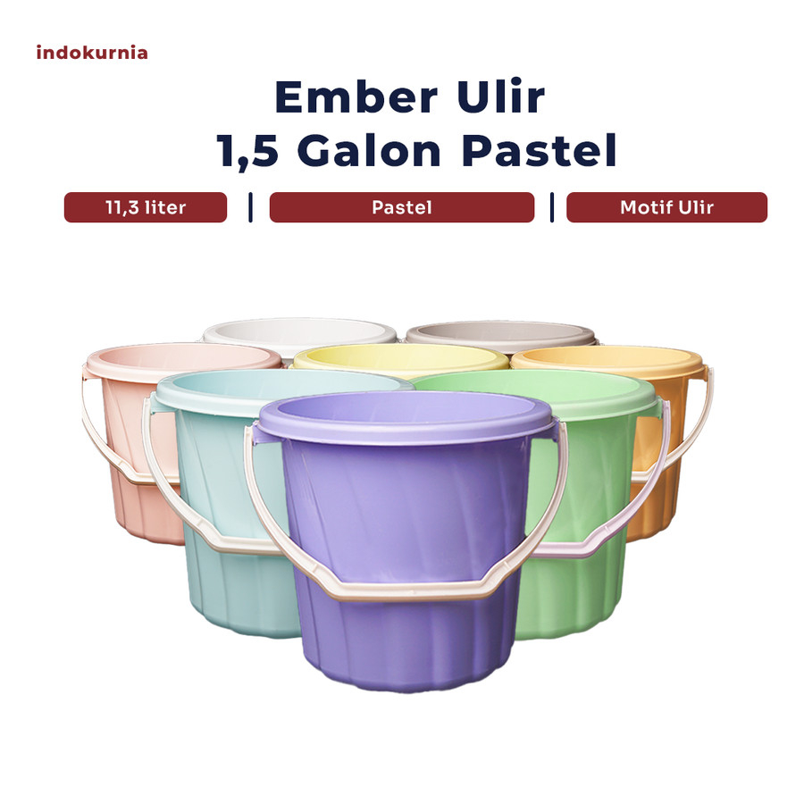 IK - Ember Plastik Ulir 1.5 Galon PASTEL EMBER 5 LITER TERMURAH