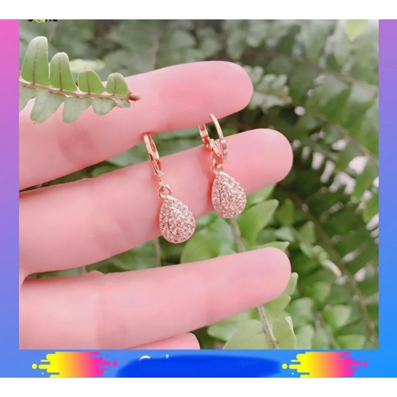 Anting Xuping Gold Anting Dewasa Model Clip Permata Pita AD10