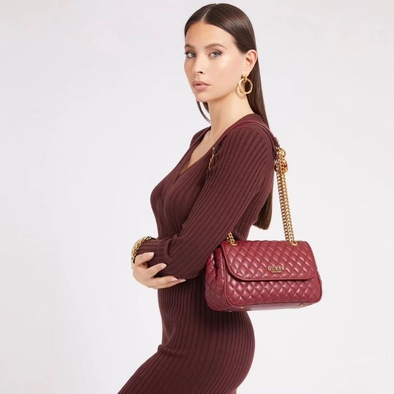 GUESSS Maila Quillted Crossbody Bag Giftset Include Box