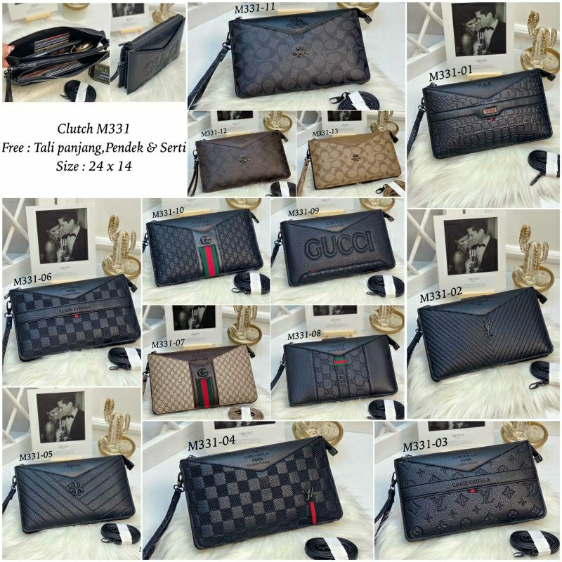 New Clutch M331 Handbags 4 Ruang V Neckls Import Semprem