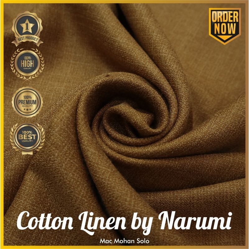 [RE-STOCK] COTTON LINEN BY NARUMI POLOS PER 0.5M PREMIUM QUALITY KAIN KATUN LINEN BURBERRY MURAH FASHION