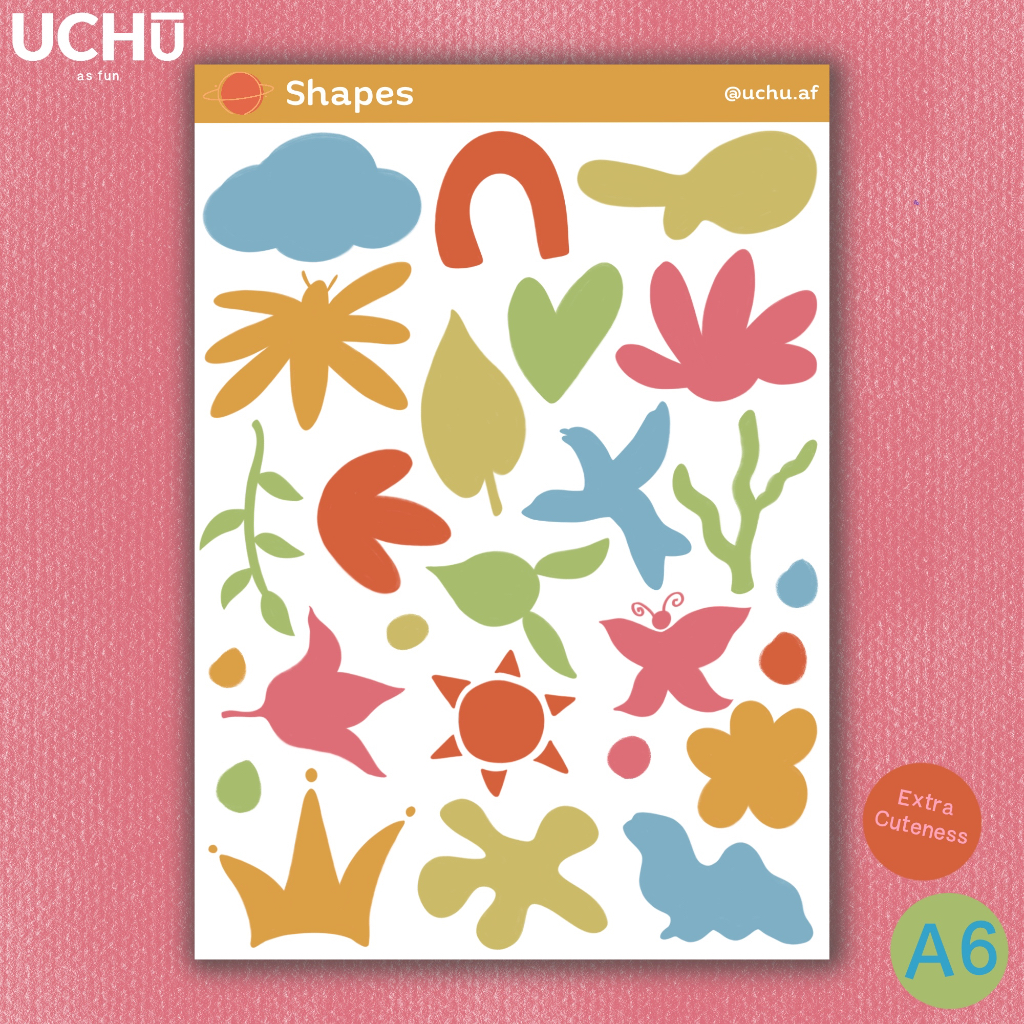 

Sticker A6 Shapes UCHU