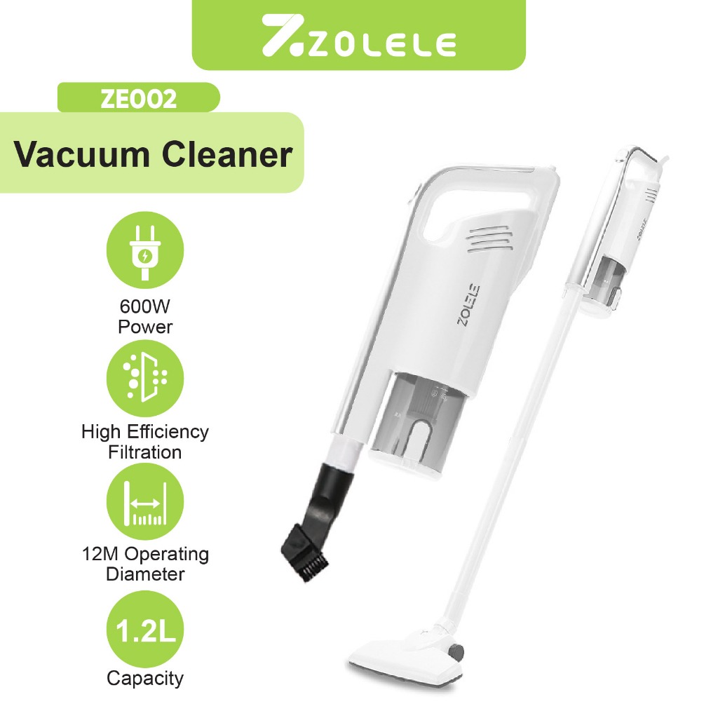 ZOLELE Vacuum Cleaner 13KPa Penyedot Debu Multifungsi 2 in 1 Handheld Mesin 1.2 L Household Silent Kasur Cleaning Machine Steam Spot Portable ZE002