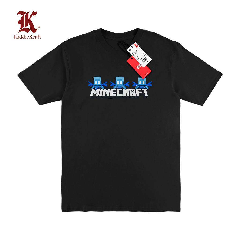 KiddieKraft - Kaos Anak Uniqlo Premium Baju Anak Distro - UT Uniqlo Minecraft