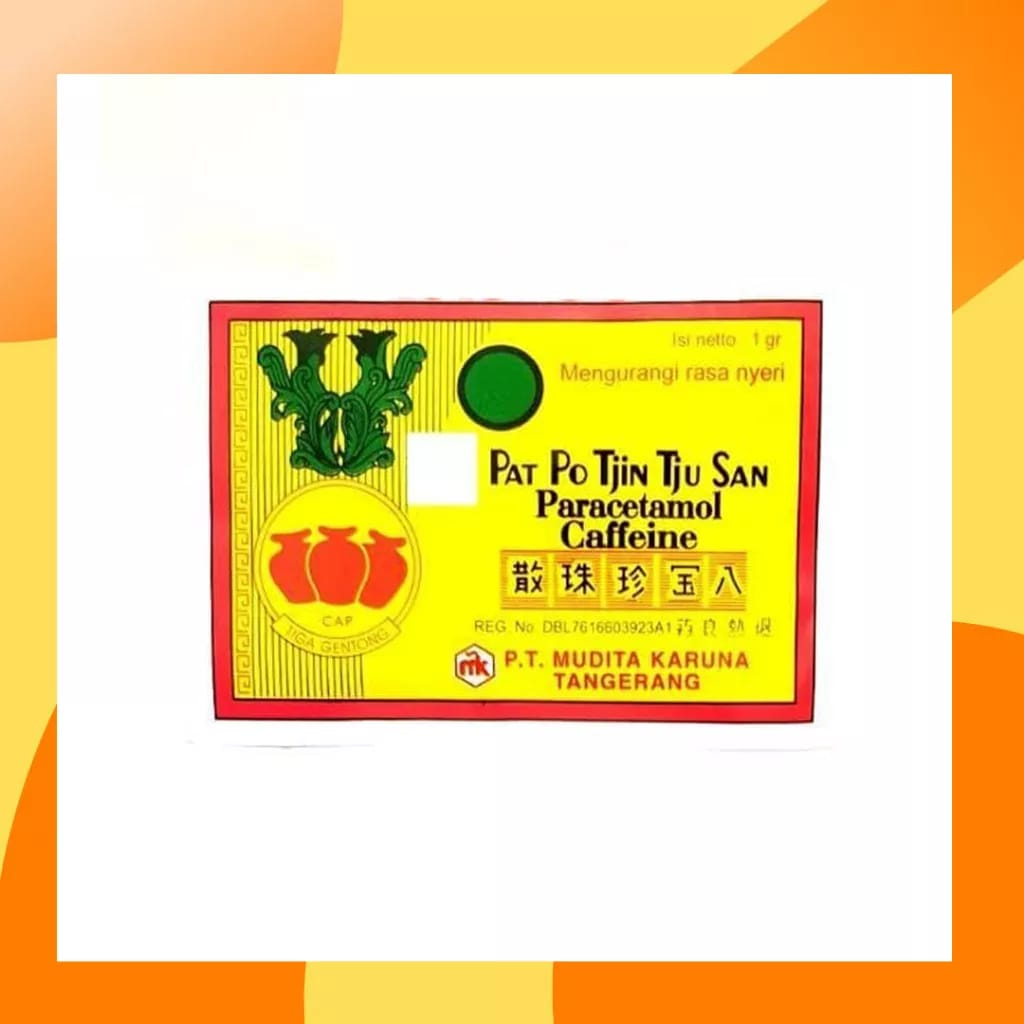 PAT PO TJIN TJU SAN (CAP TIGA GENTONG) - OBAT SAKIT KEPALA - SAKIT GIGI