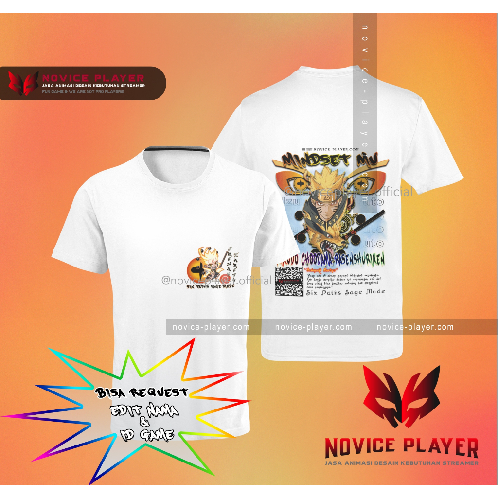 Kaos Uzumaki Naruto Naruto 1 | Warna Putih
