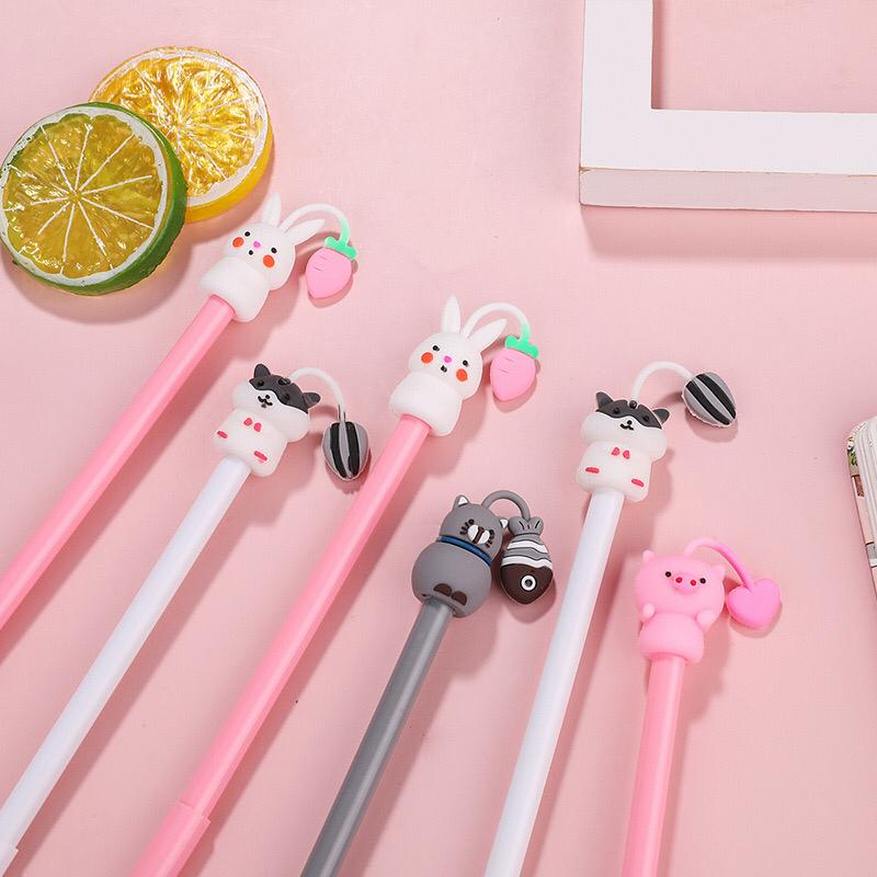 

ozozshop - Pena Gel Karakter Animal Favorit Food #ST044 / Pulpen Binatang Gantung Makanan / Bolpen Lucu Anak