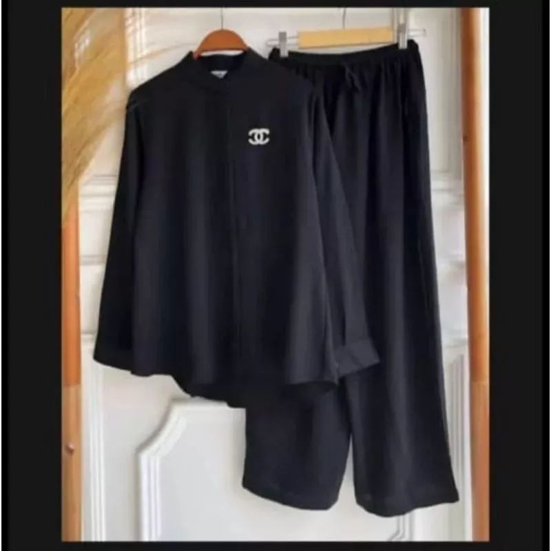 Setelan Wanita Lengan Panjang / One Set krinkel / Kekinian / Viral