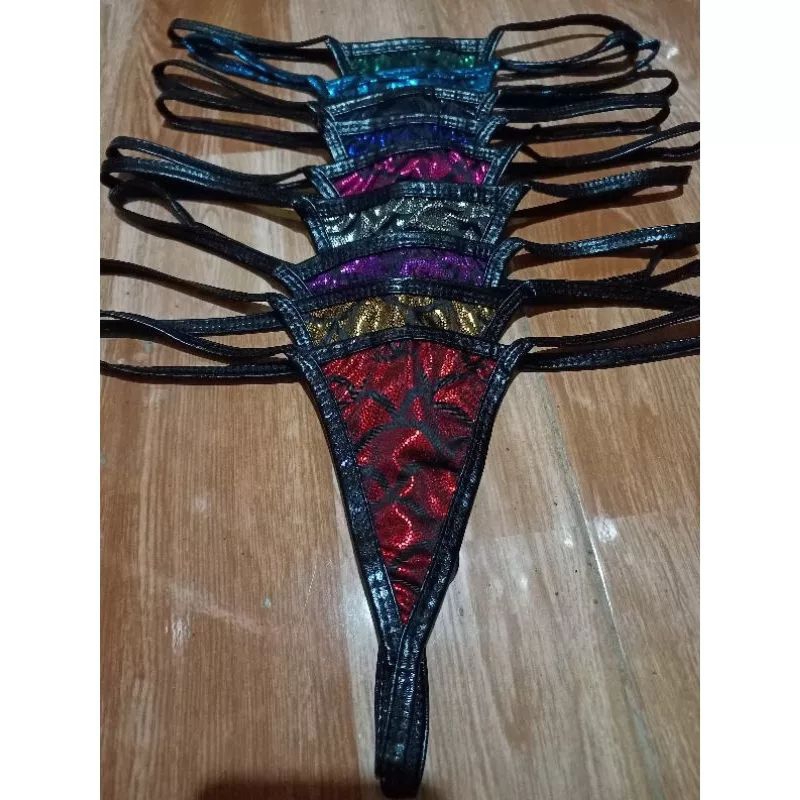 9 colours G String wanita blink blink motif sisik celana dalam girl semi transparant