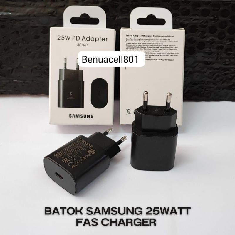Batok Samsung USB Type C 25W / Kepala Charger