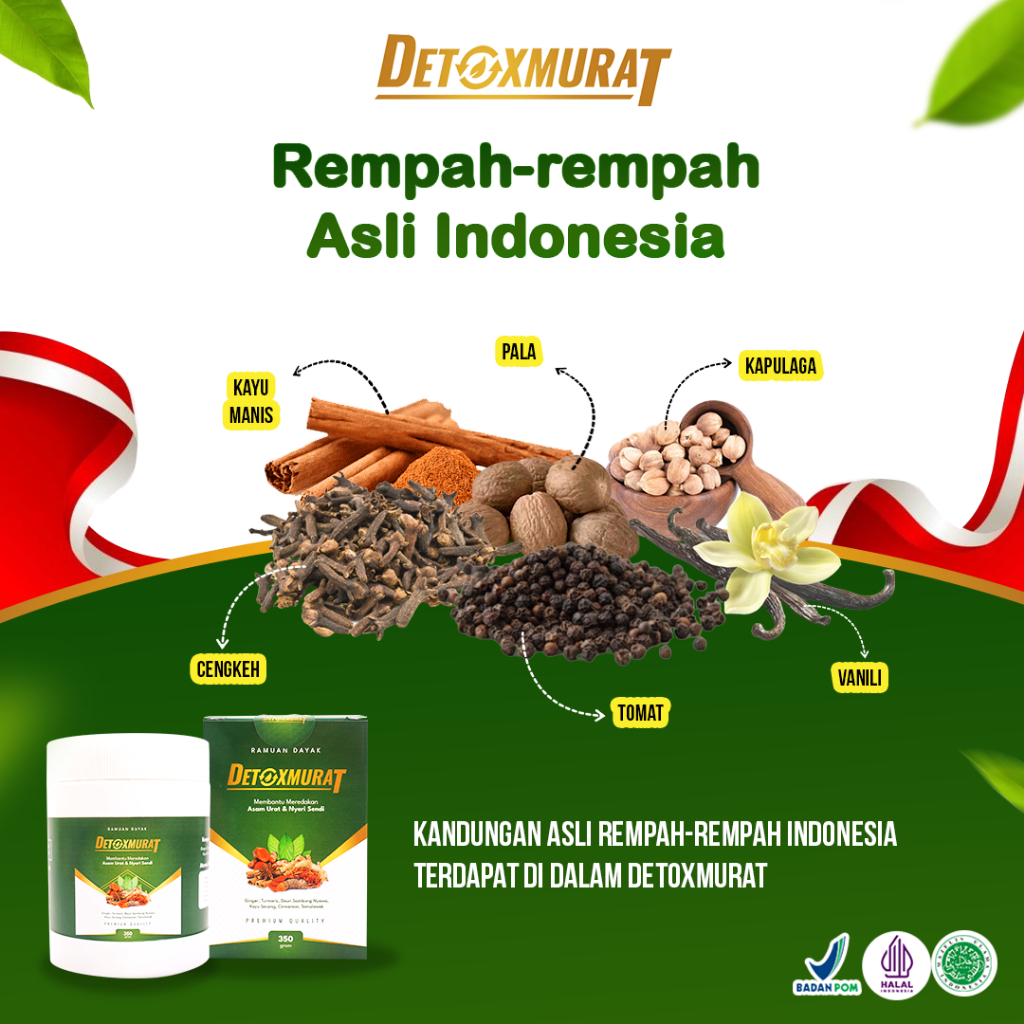 PAKET 2 BOTOL DETOXMURAT  Terapi Kaki Foot Therapy Ramuan dayak refleksi rendam kaki herbal dasyat original Cocok Untuk Keluhan Stroke / Asam Urat / Nyeri Sendi / Reumatik