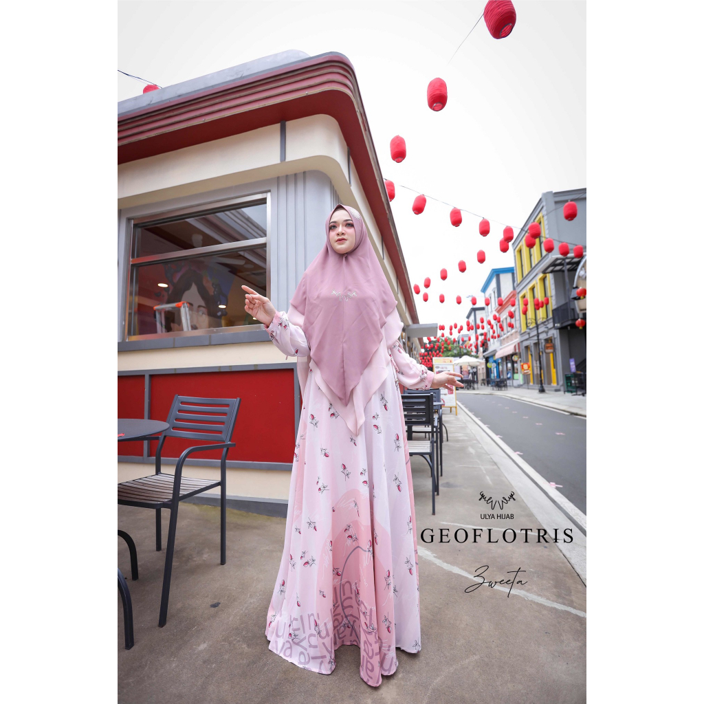Ulya Hijab / Baju Set Syari / Pakaian Muslim / Geoflotris