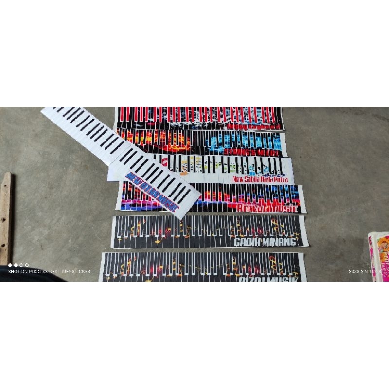 Custom sticker tuts keyboard / korg / yamaha /technis /dll
