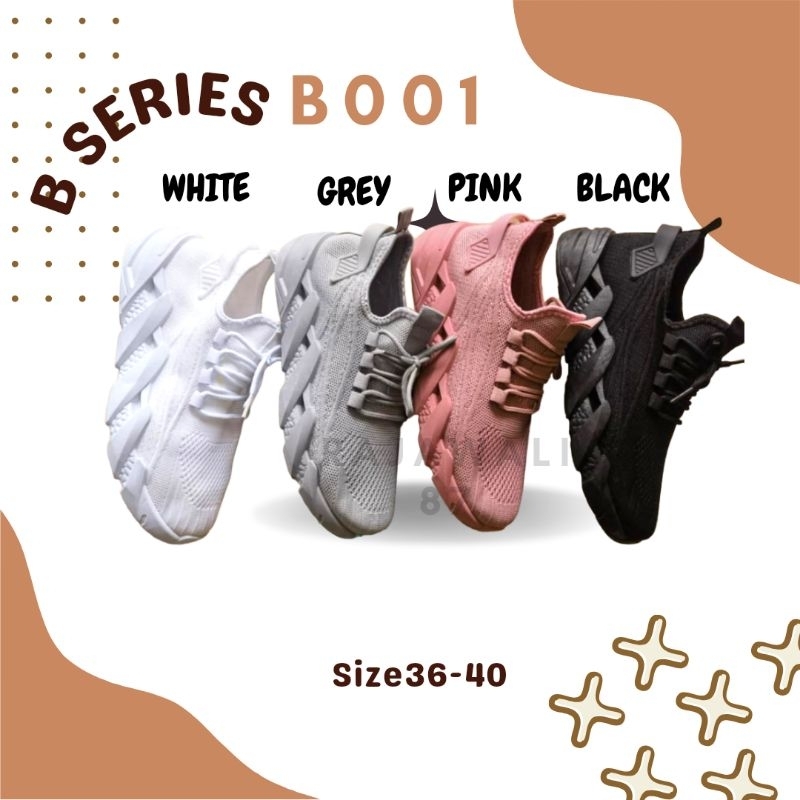 WM-B001 SEPATU SNEAKER FASHION CASUAL OLAHRAGA TERBARU STYLE KOMBINASI POLOS PRIA WANITA UNISEX BAHAN RAJUT SLIP ON BEST QUALITY REAL PICTURE