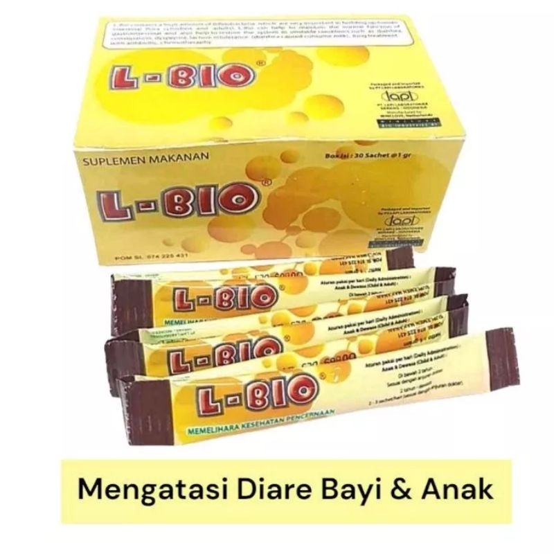 L-Bio Sachet (Probiotik Untuk Memelihara Kesehatan Pencernaan Bayi & Anak)