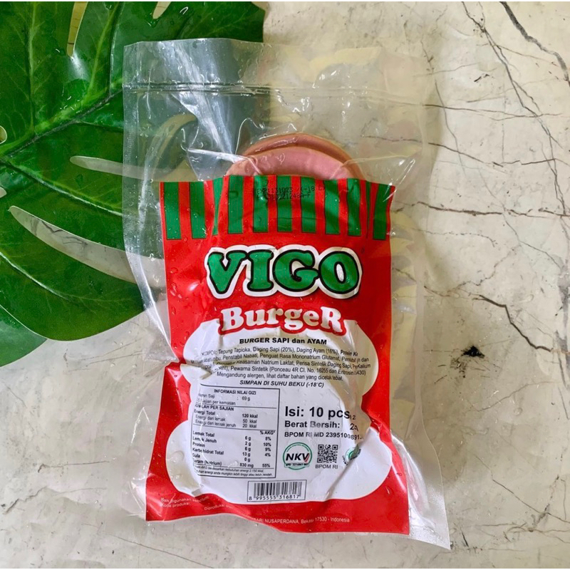 

Vigo Burger Sapi & Ayam 230gr [10 pcs]