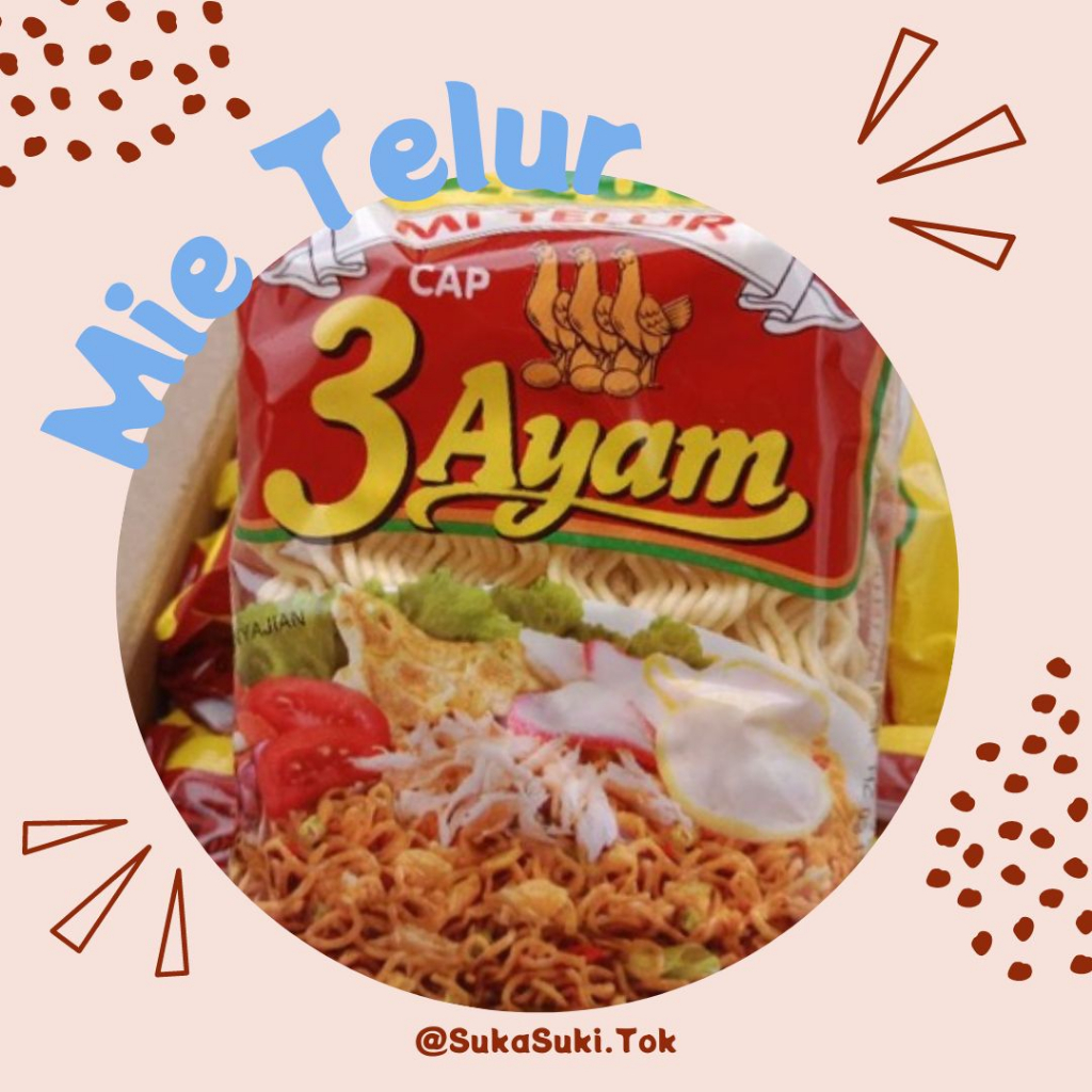

Mie Kuning Mie Telur Cap 3 Ayam Untuk Tomyum Mie Instan Tomyum