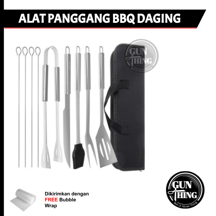 Alat Panggang Daging BBQ / Pemanggang / Grill 9 in 1 - GUNTHING