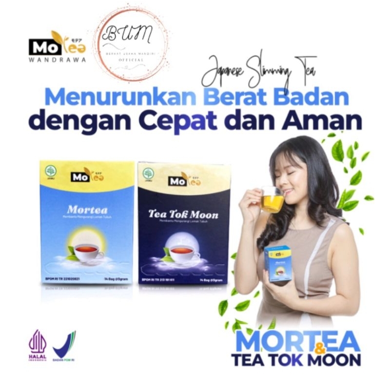 MOTEA Sliming Tea Pelangsing Alami Diet &amp; Detox 100% Original &amp; BPOM