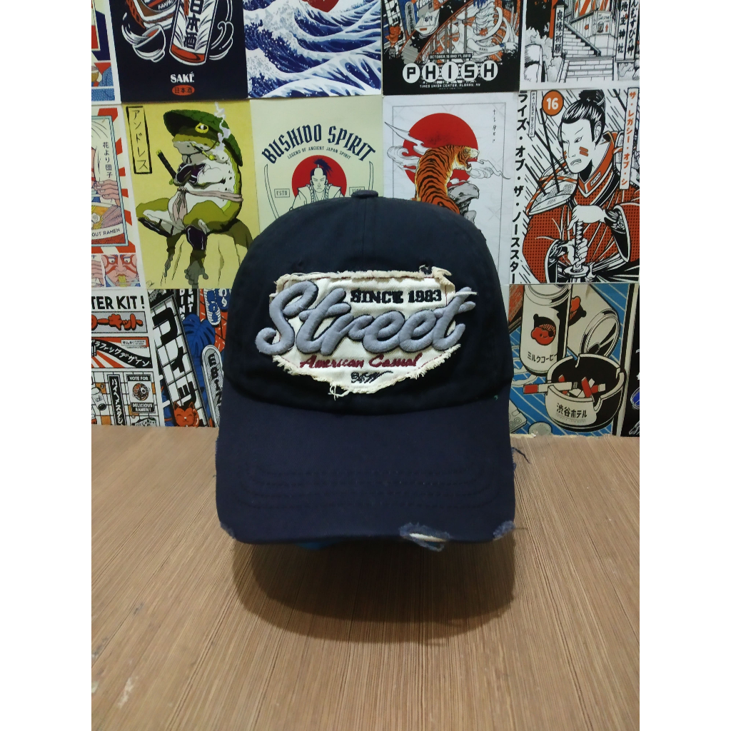 Topi Caps Pria Dan Wanita Motif Sobek Street By Airwalk