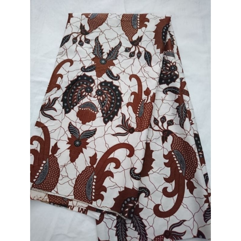 TJ Kain Batik Printing Jarik Sogan Hitam Manis Seragam Bridesmaid Tradisional Kamen PutraBrawijaya