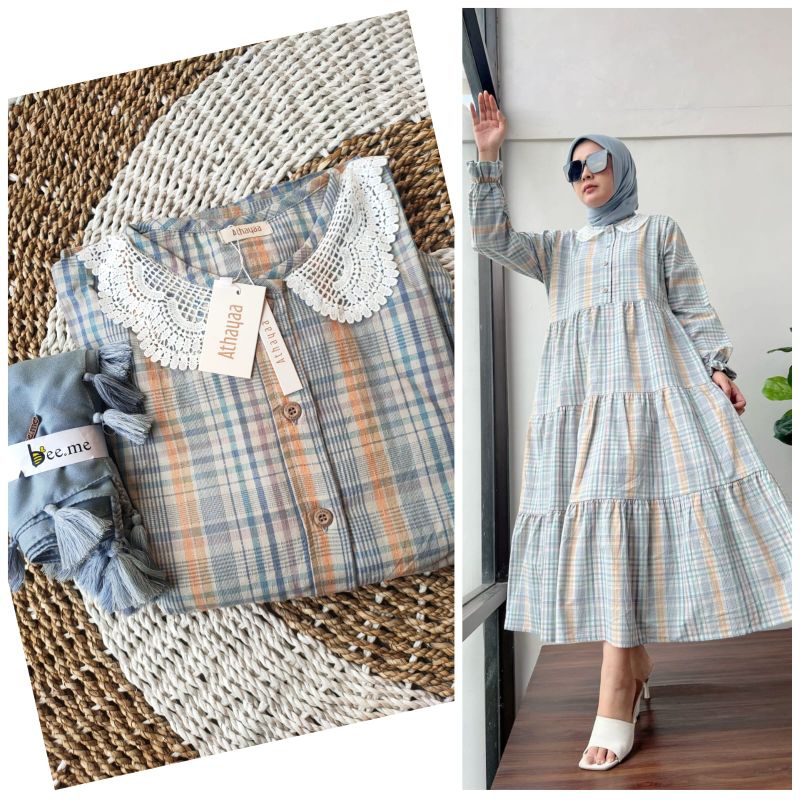 Gamis Midi Dress Athayaa Dimara Original