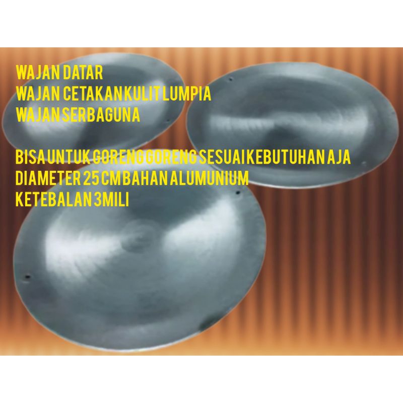 wajan datar wajan anti lengket anti karat wajan pembuatan kulit lumpia wajan serbaguna