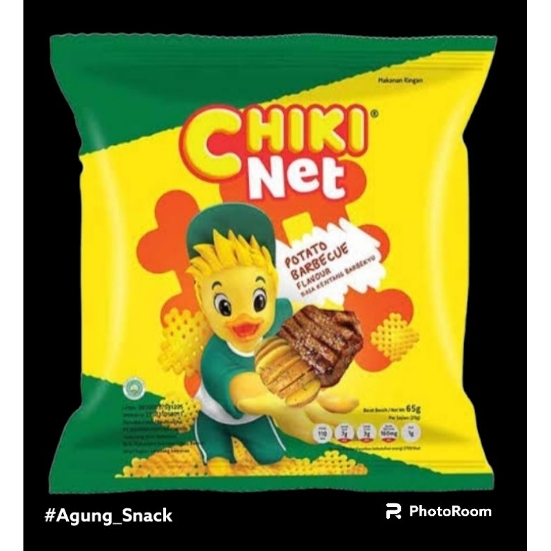 

Ciki Net Potato Barbecue Flavour | 1 Renceng Isi 10 Bungkus @ 18 Gram