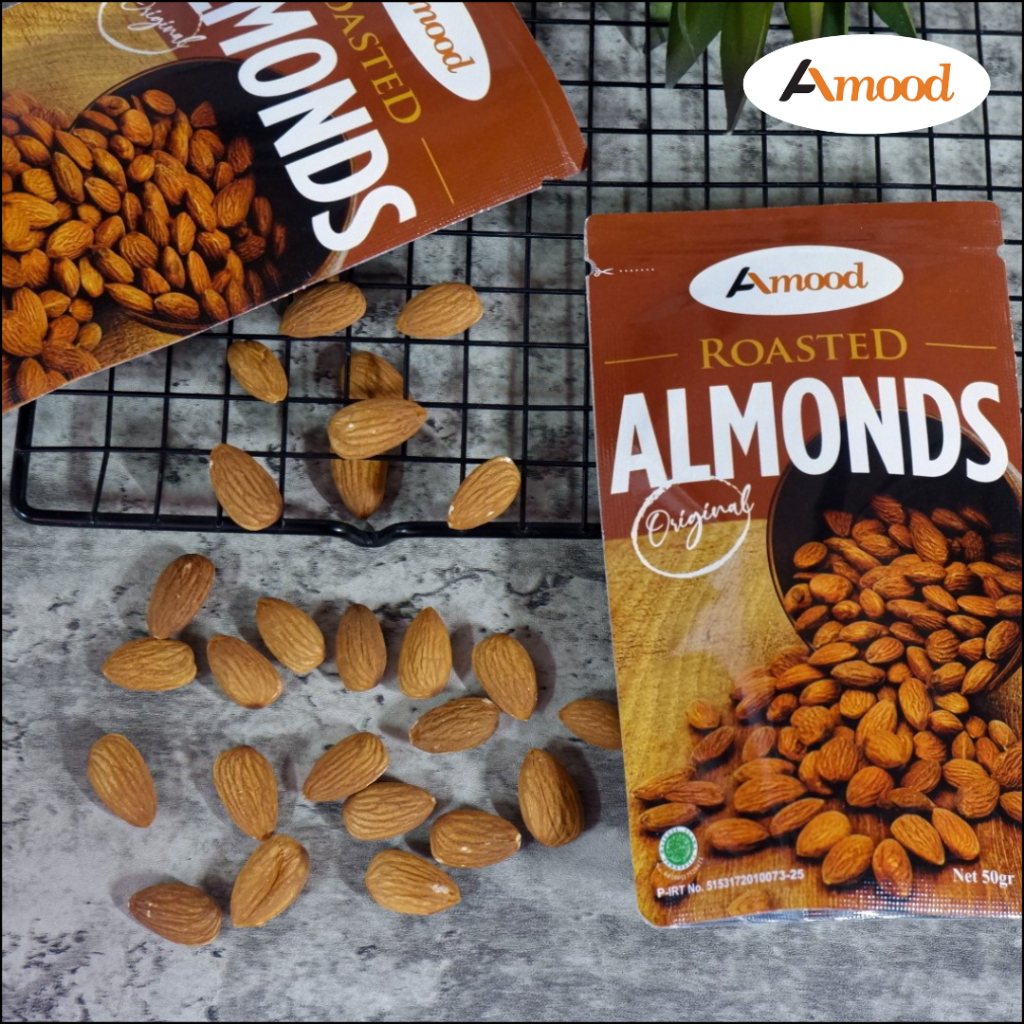 

Kacang Almond Panggang Amood Rasa Original 50 Gram