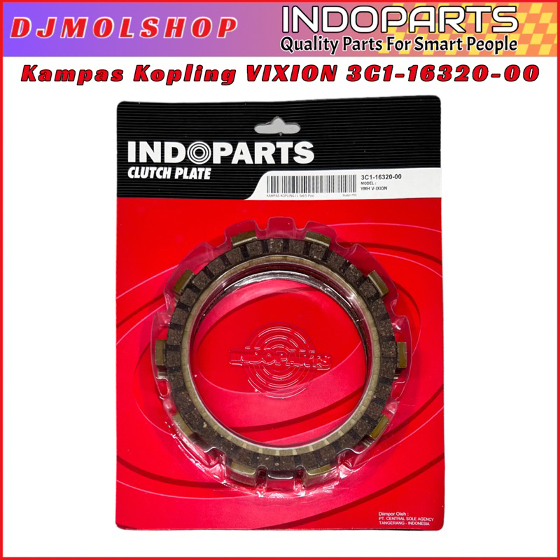 Kampas Kopling Set Vixion Old Kode 3C1-16320 Ori Merk Indoparts