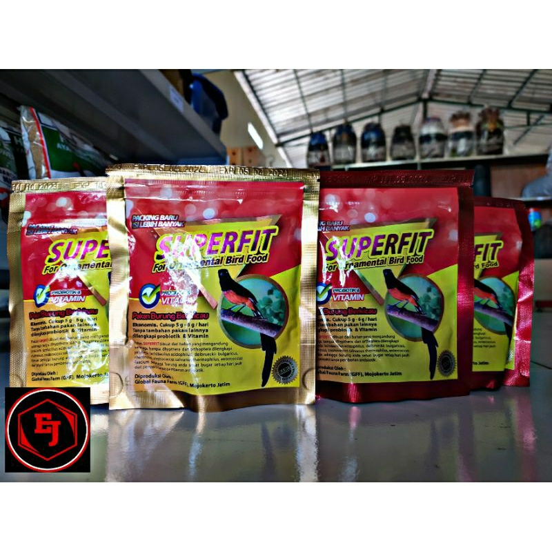 SUPERFIT GOLD & SUPERFIT  RED PAKAN VOER BURUNG MURAI BATU