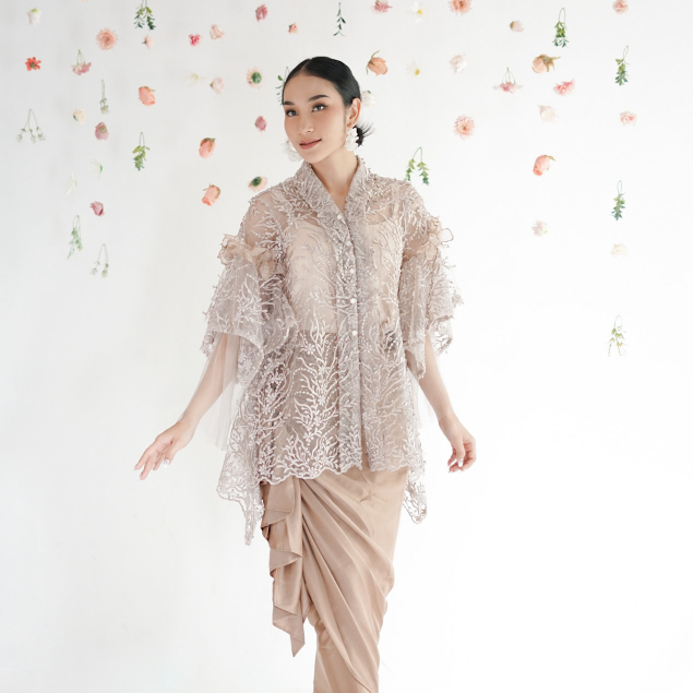 JALEELA - ALEYAH TOP  (ATASAN ONLY) - (INNER INCLUDED) (KEBAYA KONDANGAN / MODERN / LAMARAN / WISUDA)