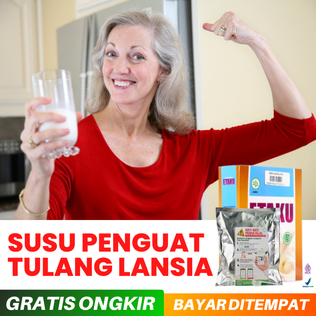 

Susu Penguat Tulang Lansia Atasi Tulang Retak Patah Susu Kambing Etawa Etaku Goat Milk Tinggi Kalsium 100% Original