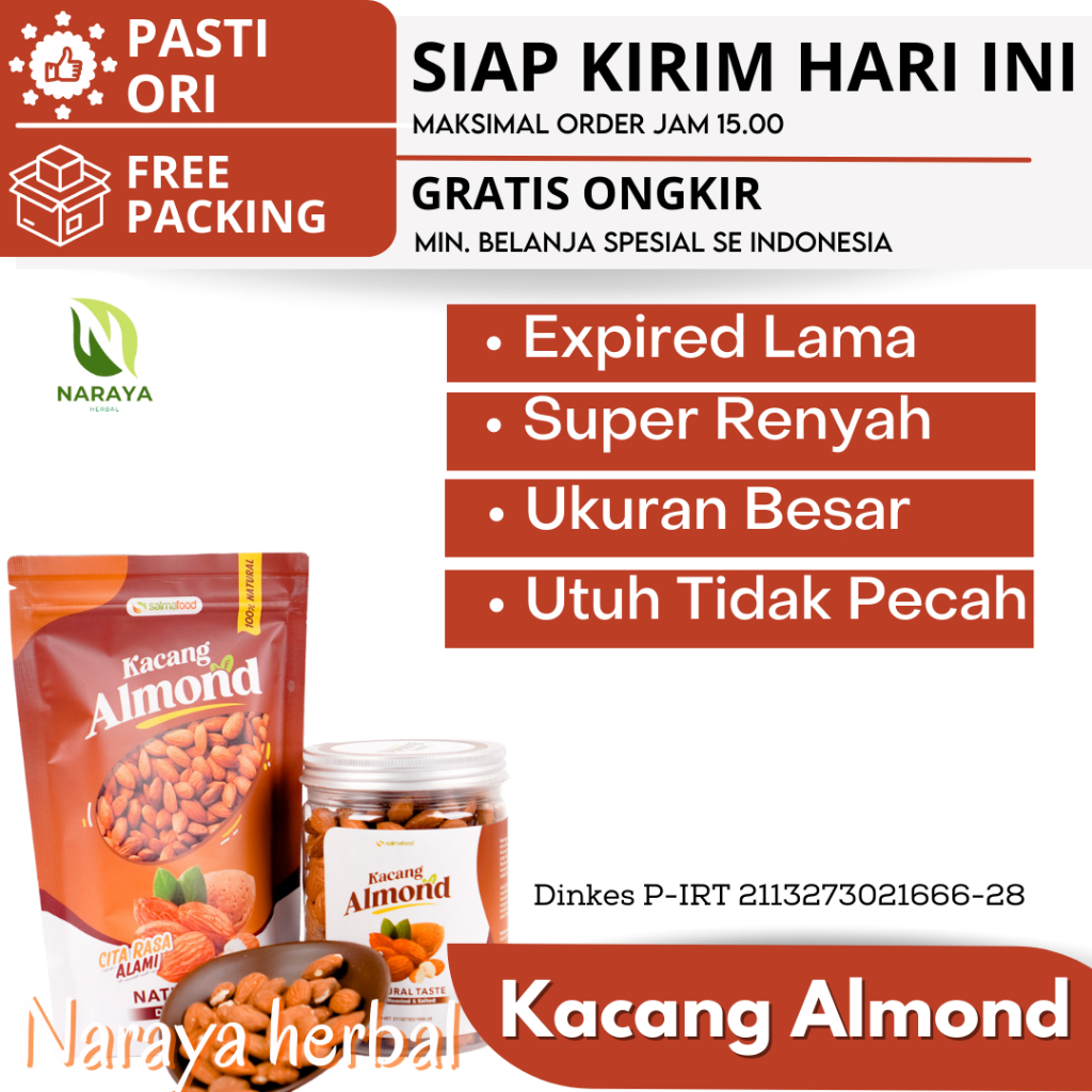 

Kacang Almond Panggang Roasted Almond Premium