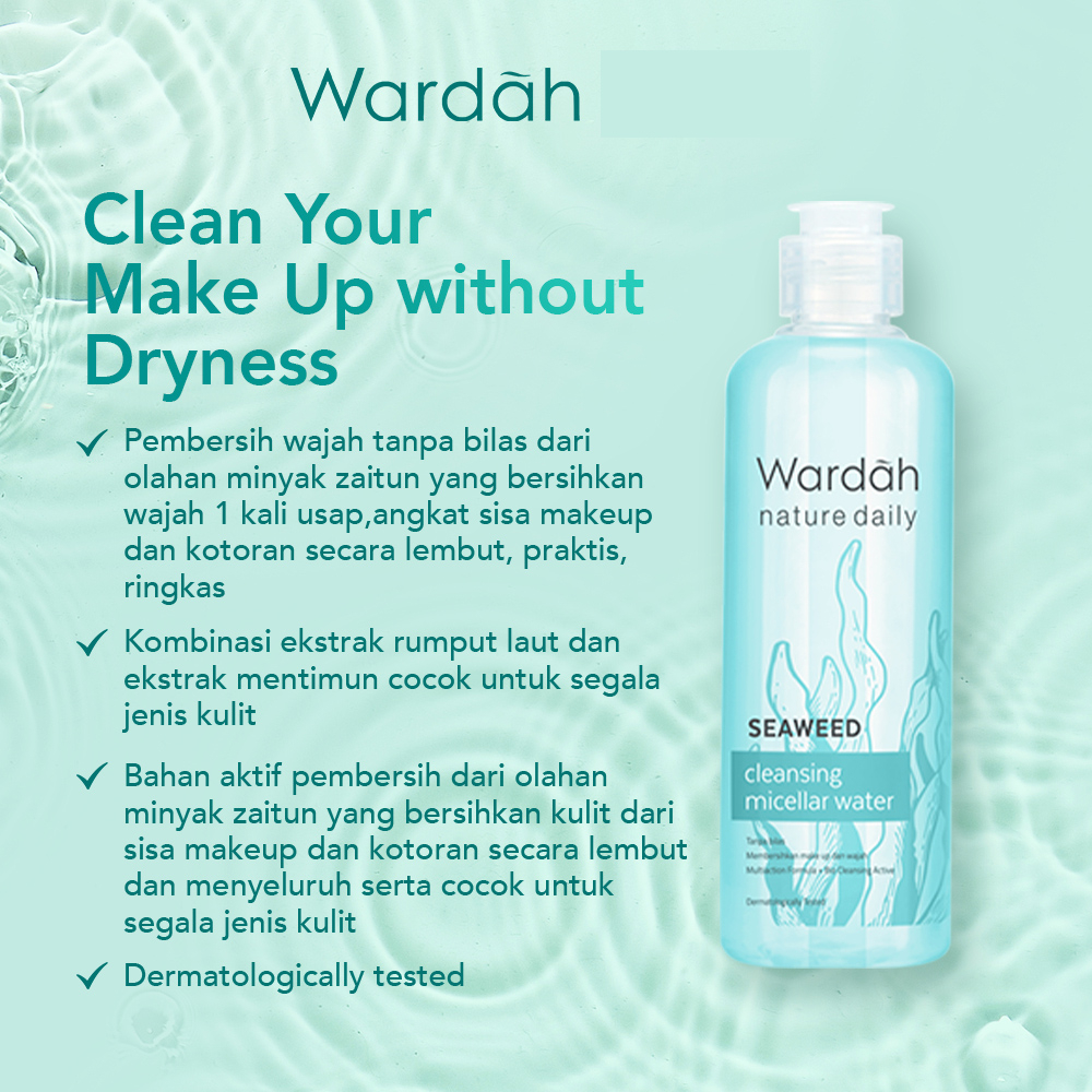 Wardah Nature Daily Seaweed Cleansing Micellar Water