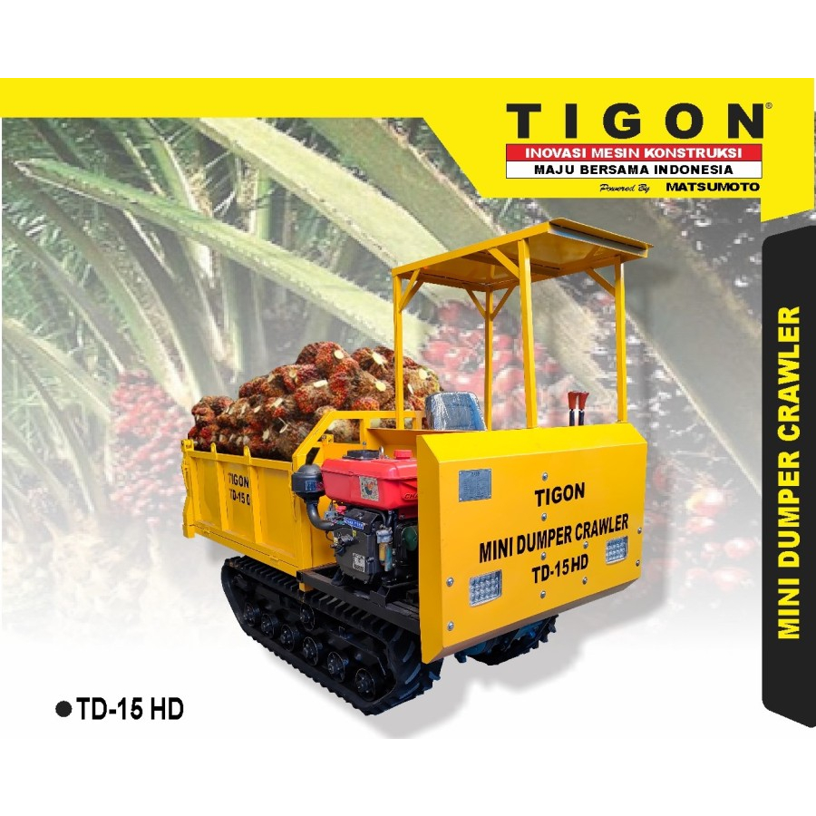 TIGON DUMPER CRAWLER MINI | MESIN ALAT ANGKUT KONTRUKSI MINI DUMPER