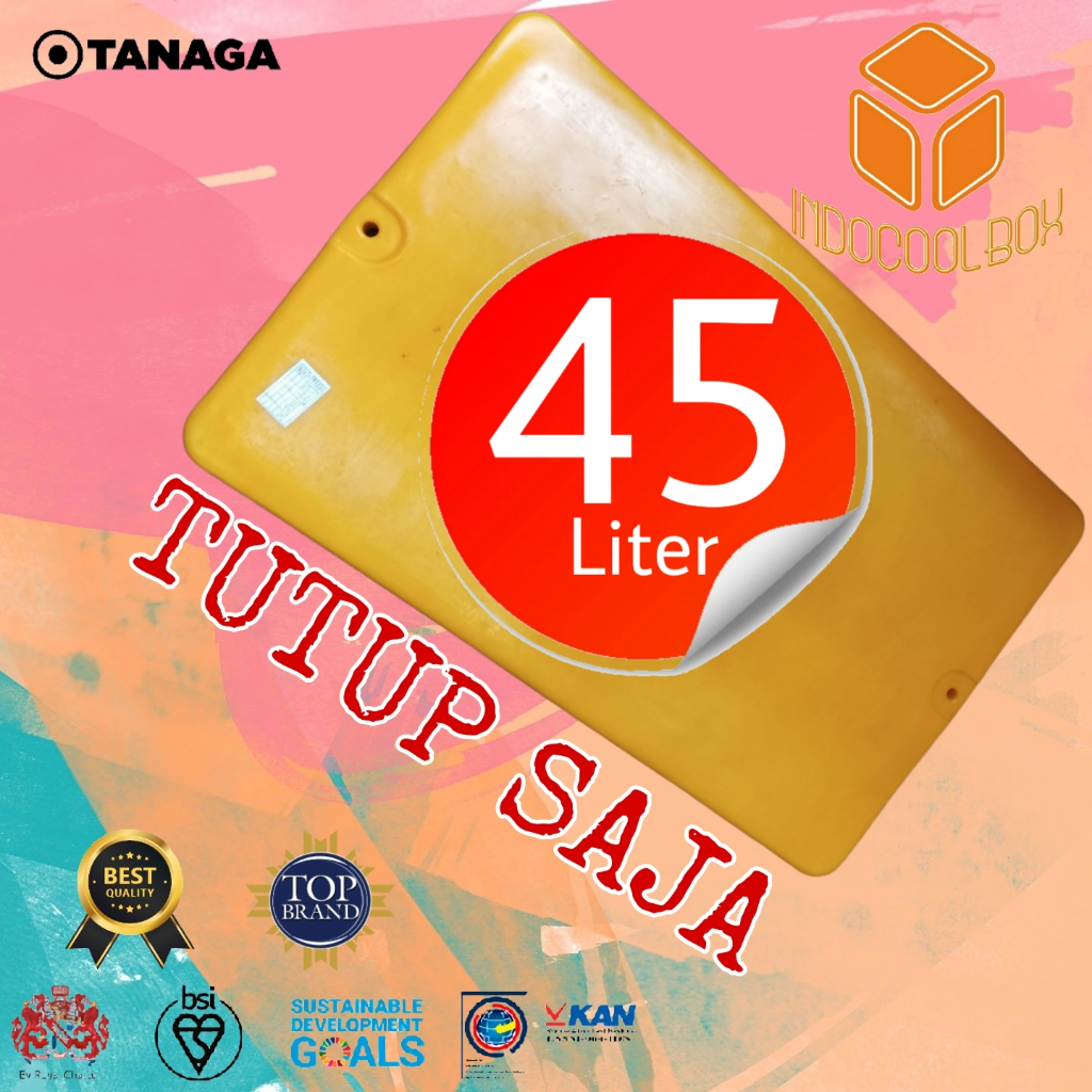(TUTUP SAJA) Cooler Box 45lt Tanaga Termos Es Kotak Tempat Es Batu Daging Ikan Frozen Food Coolbox I