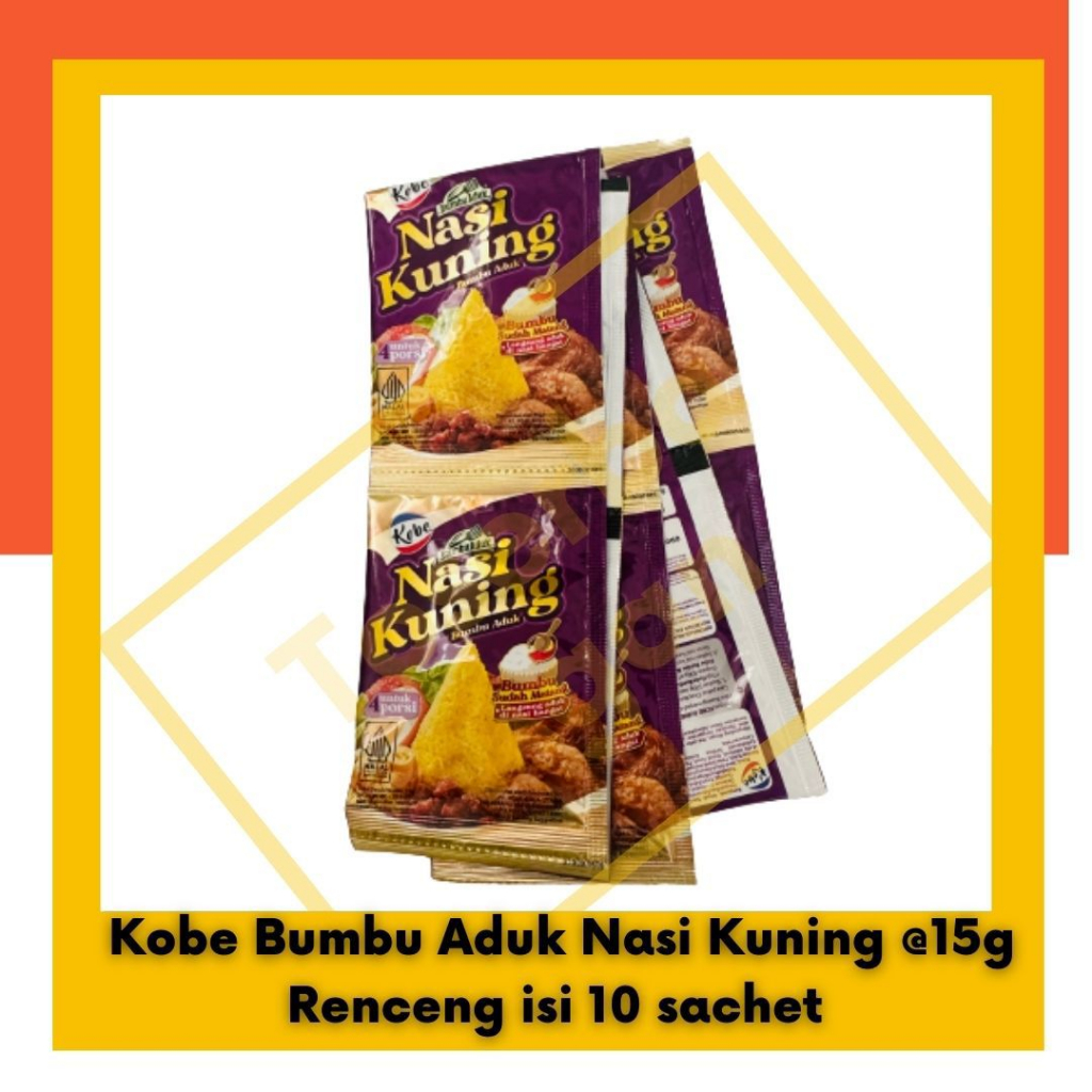 Kobe Bumbu Aduk Nasi Kuning @15g Renceng isi 10 sachet