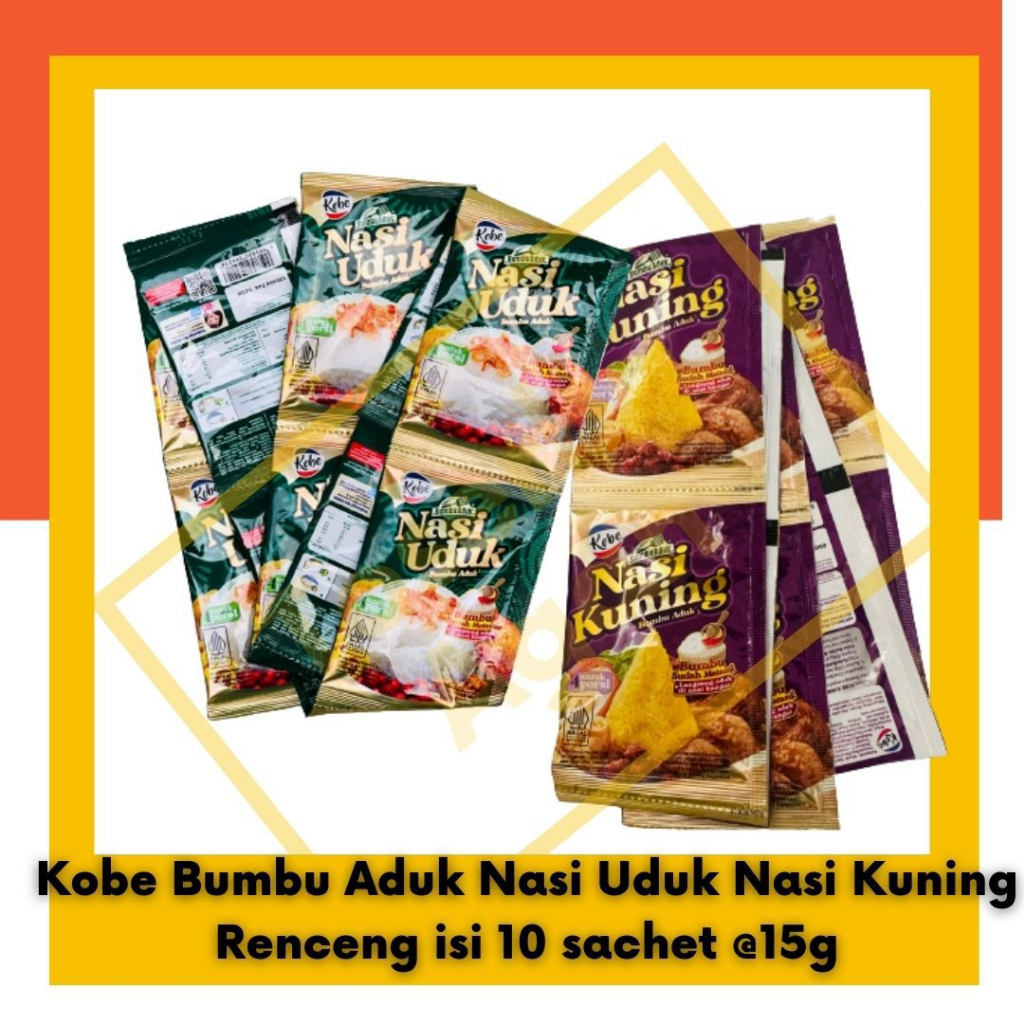 Kobe Bumbu Aduk Nasi Uduk Nasi Kuning  1 Renceng isi 10 sachet