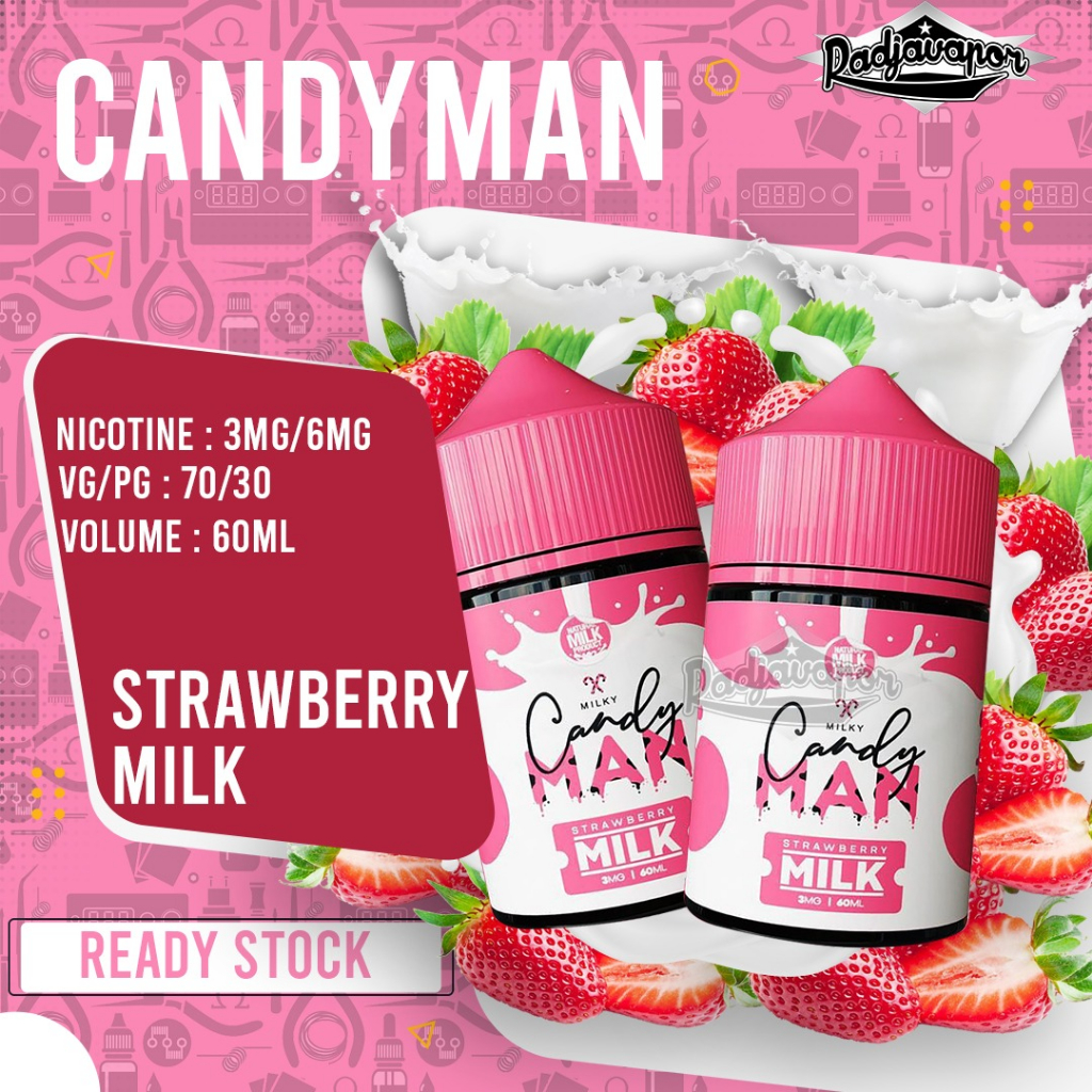 CANDYMAN 60ML STRAWBERRY MILK