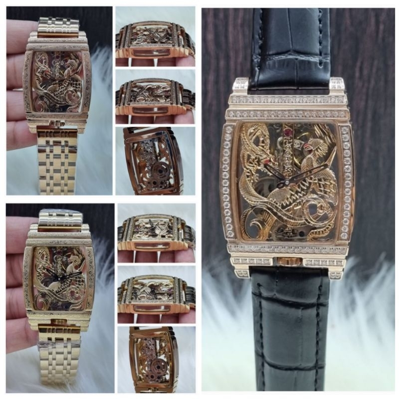 JAM TANGAN PRIA OTOMATIS CORUM BRIDGE NAGA DRAGON