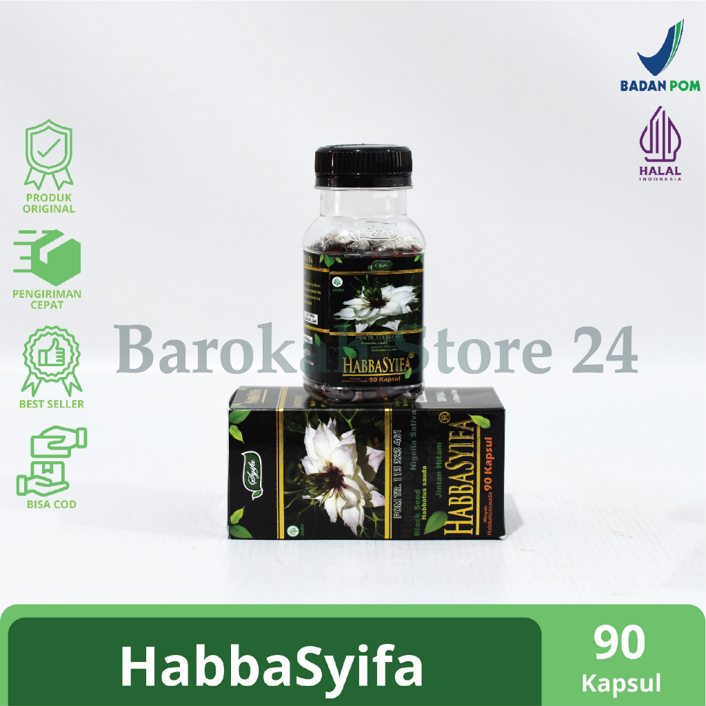 Habbatusauda Oil Habbasyi Isi 90 Kapsul Habasyi Habbasyifa Minyak Habbatussauda Vitamin Imun Habasyi