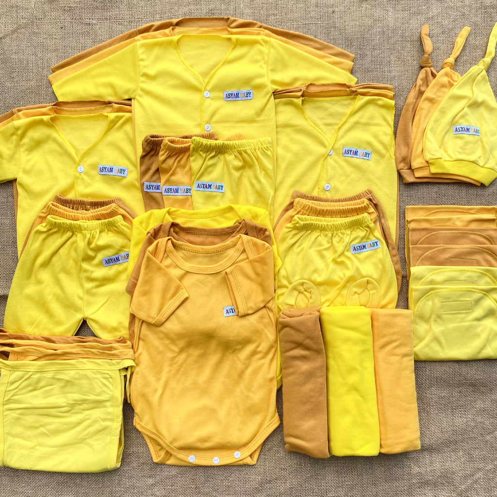 39 pcs paket hemat baju celana bayi perlengkapan bayi newborn hampers lahiran paket hadiah kado ASYAM BABY