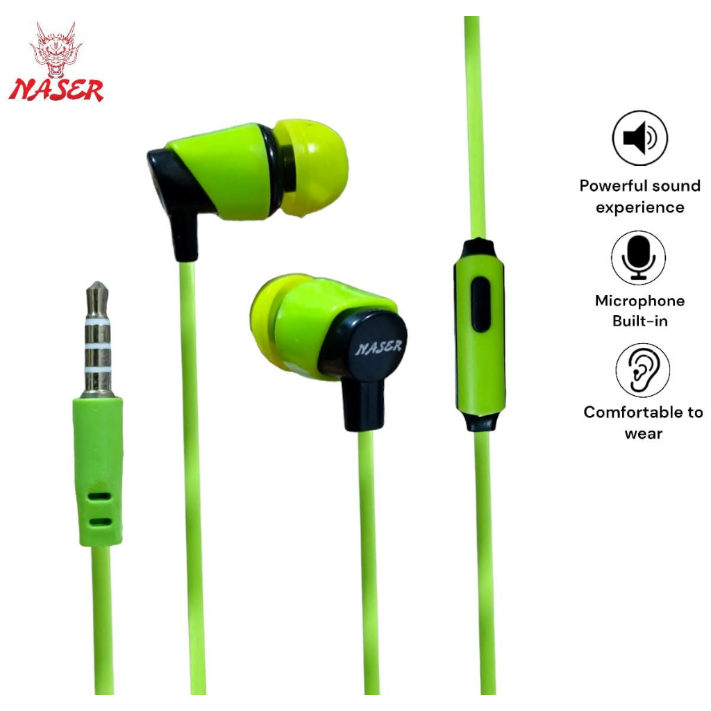 HANDSFREE NASER DYNAMIC BASS/handsfree/Earphone Dynamic Bass -High Quality/PRODUK ORIGINAL