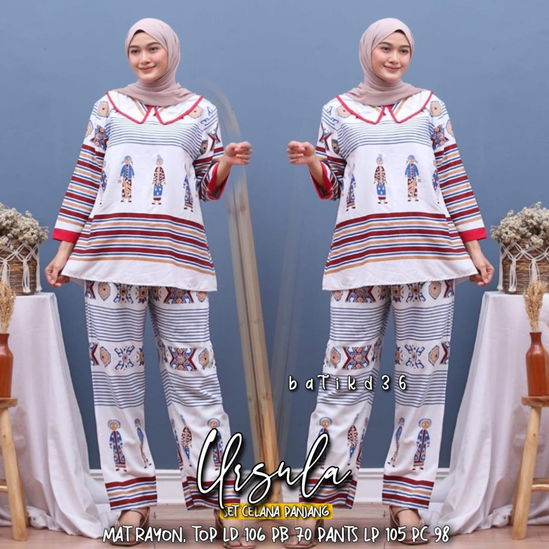 Setelan Baju Tidur Setelan Batik Wanita Katun Premium