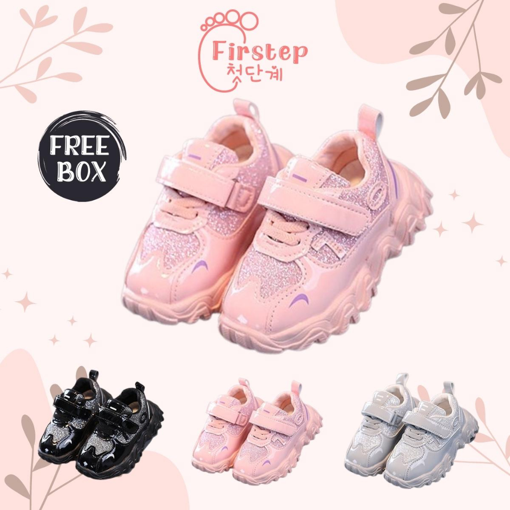 Sepatu Anak Perempuan Dan Laki Laki Import Sneaker Anak Usia 1-5 Tahun FS169