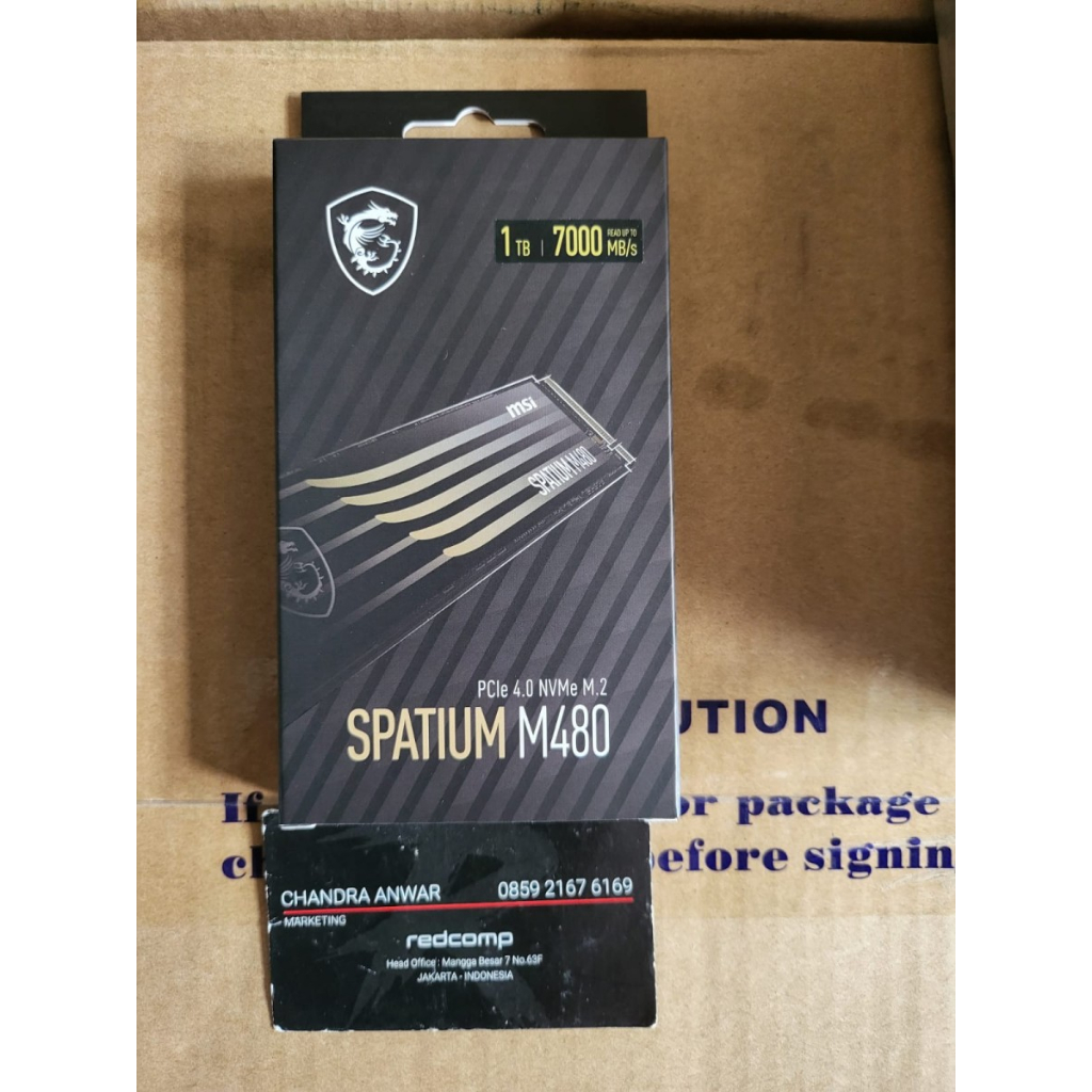 SSD MSI Spatium M480 PCIe 4.0 NVMe M.2 1TB