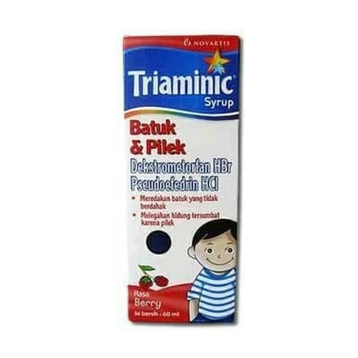 SIRUP TRIAMINIC BATUK PILEK 60 ML UNTUK BATUK KERING DAN PILEK ANAK